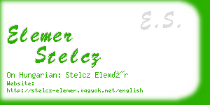 elemer stelcz business card